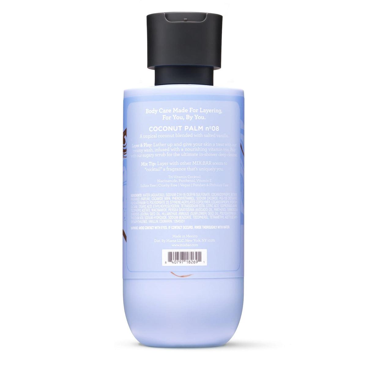 mix bar perfume coconut palm Coconut Palm Body Wash – Mix:Bar