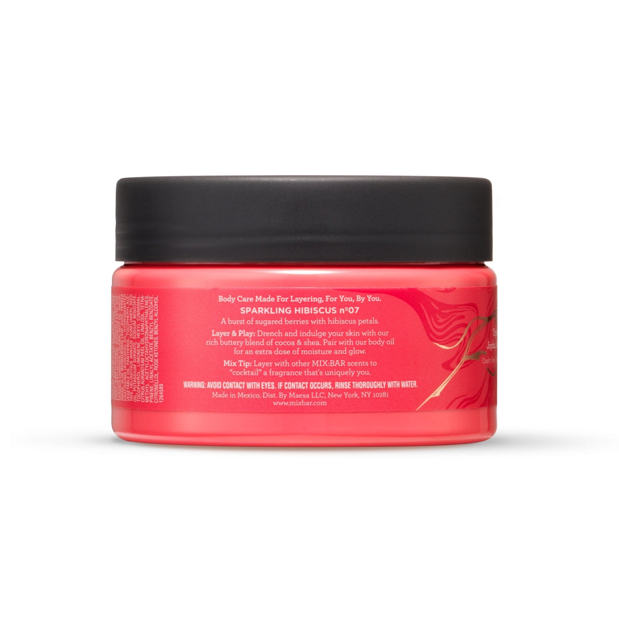Sparkling Hibiscus Moisturizing Body Cream - Mix:Bar